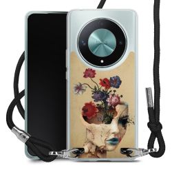 New Carry Case Transparent Stoff schwarz/silber