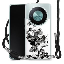 New Carry Case Transparent Stoff schwarz/silber