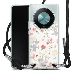 New Carry Case Transparent Stoff schwarz/silber