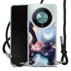 New Carry Case Transparent Stoff schwarz/silber