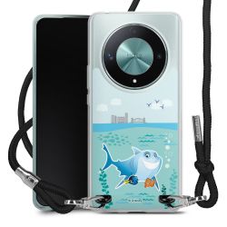 New Carry Case Transparent Stoff schwarz/silber