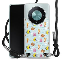 New Carry Case Transparent Stoff schwarz/silber