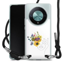 New Carry Case Transparent Stoff schwarz/silber