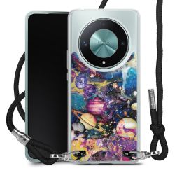 New Carry Case Transparent Stoff schwarz/silber