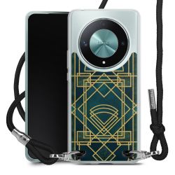 New Carry Case Transparent Stoff schwarz/silber