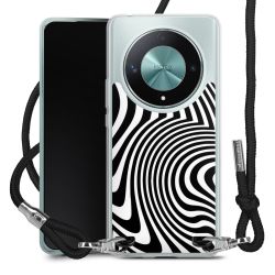 New Carry Case Transparent Stoff schwarz/silber