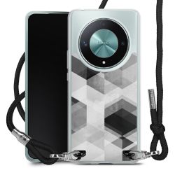 New Carry Case Transparent Stoff schwarz/silber