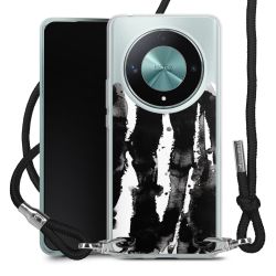 New Carry Case Transparent Stoff schwarz/silber