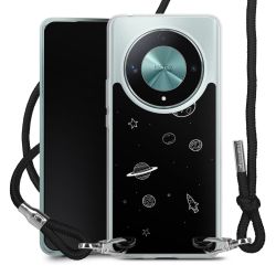 New Carry Case Transparent Stoff schwarz/silber