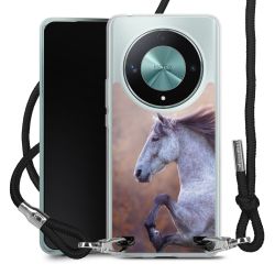 New Carry Case Transparent Stoff schwarz/silber