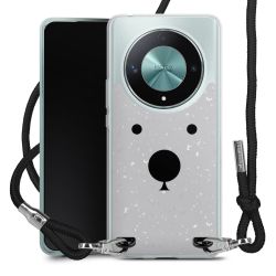 New Carry Case Transparent Stoff schwarz/silber