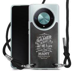 New Carry Case Transparent Stoff schwarz/silber