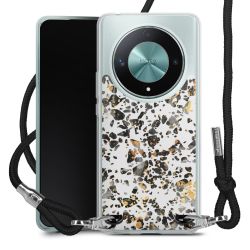 New Carry Case Transparent Stoff schwarz/silber