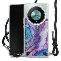 New Carry Case Transparent Stoff schwarz/silber