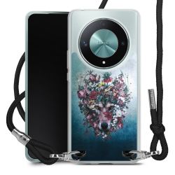 New Carry Case Transparent Stoff schwarz/silber