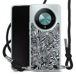 New Carry Case Transparent Stoff schwarz/silber