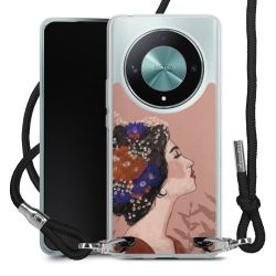 New Carry Case Transparent Stoff schwarz/silber