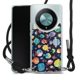 New Carry Case Transparent Stoff schwarz/silber