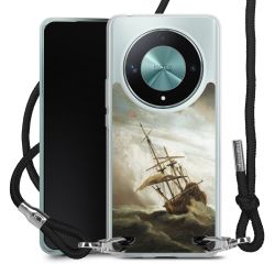 New Carry Case Transparent Stoff schwarz/silber