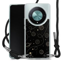 New Carry Case Transparent Stoff schwarz/silber