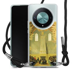 New Carry Case Transparent Stoff schwarz/silber