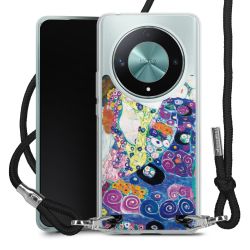 New Carry Case Transparent Stoff schwarz/silber