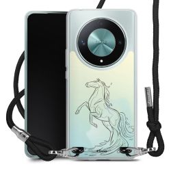 New Carry Case Transparent Stoff schwarz/silber