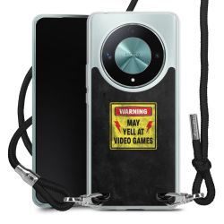 New Carry Case Transparent Stoff schwarz/silber