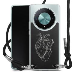 New Carry Case Transparent Stoff schwarz/silber