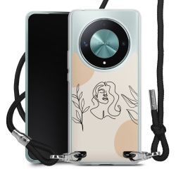 New Carry Case Transparent Stoff schwarz/silber