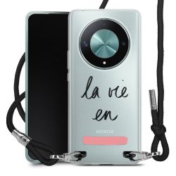 New Carry Case Transparent Stoff schwarz/silber