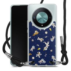 New Carry Case Transparent Stoff schwarz/silber