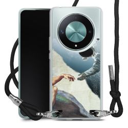 New Carry Case Transparent Stoff schwarz/silber