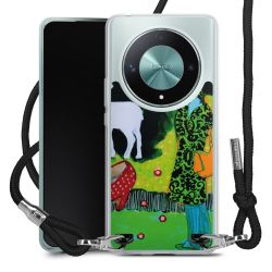 New Carry Case Transparent Stoff schwarz/silber