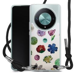 New Carry Case Transparent Stoff schwarz/silber