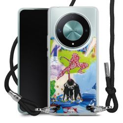 New Carry Case Transparent Stoff schwarz/silber