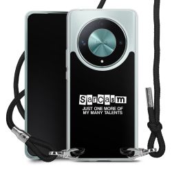 New Carry Case Transparent Stoff schwarz/silber