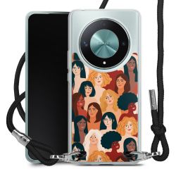 New Carry Case Transparent Stoff schwarz/silber