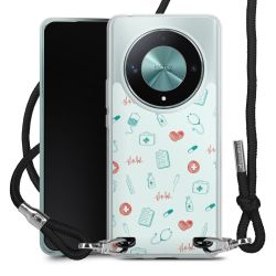 New Carry Case Transparent Stoff schwarz/silber