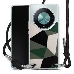 New Carry Case Transparent Stoff schwarz/silber