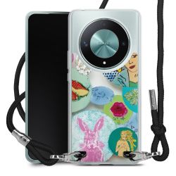 New Carry Case Transparent Stoff schwarz/silber