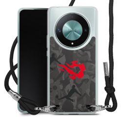 New Carry Case Transparent Stoff schwarz/silber