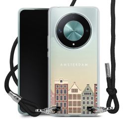 New Carry Case Transparent Stoff schwarz/silber