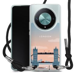 New Carry Case Transparent Stoff schwarz/silber