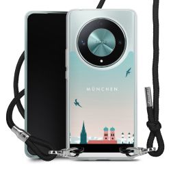 New Carry Case Transparent Stoff schwarz/silber