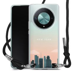 New Carry Case Transparent Stoff schwarz/silber