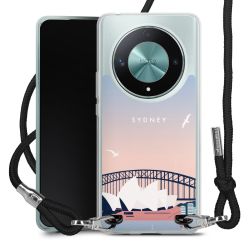 New Carry Case Transparent Stoff schwarz/silber