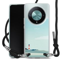 New Carry Case Transparent Stoff schwarz/silber