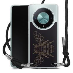 New Carry Case Transparent Stoff schwarz/silber