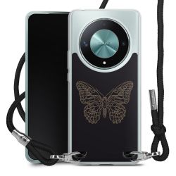 New Carry Case Transparent Stoff schwarz/silber